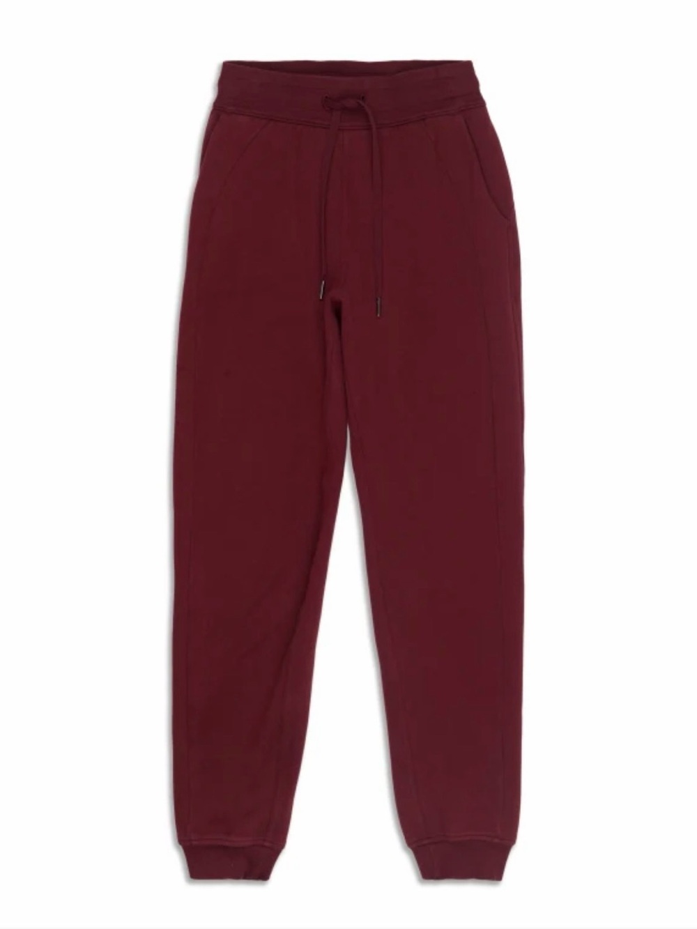 Lululemon Scuba High-Rise Jogger Full Length Wine/Merlot Sweatpants Sz 12